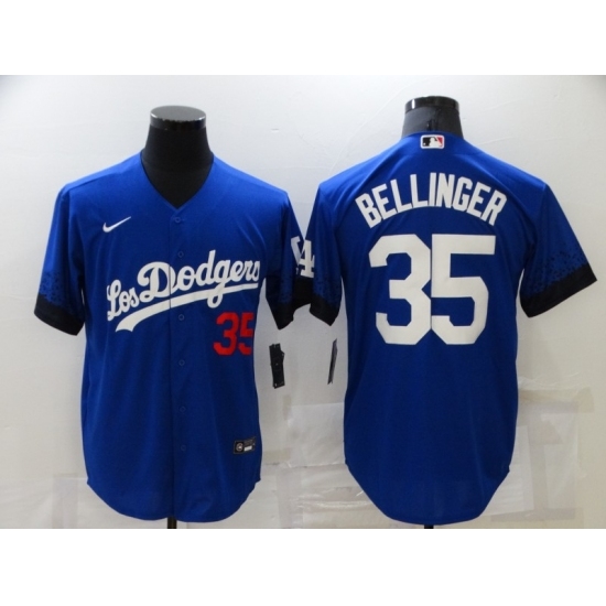 Men's Los Angeles Dodgers #35 Cody Bellinger Blue Game City Player Jersey Men's Los Angeles Dodgers #35 Cody Bellinger Blue Game City Player Jersey