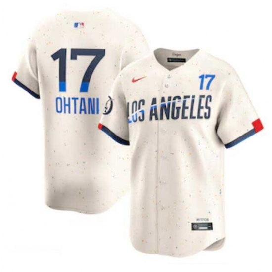 Men's Los Angeles Dodgers Shohei Ohtani Nike Cream 2024 City Connect Limited Player Jersey Men's Los Angeles Dodgers Shohei Ohtani Nike Cream 2024 City Connect Limited Player Jersey