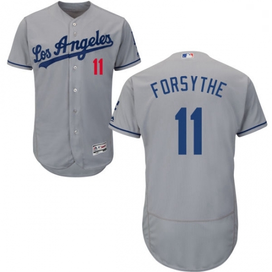 Mens Majestic Los Angeles Dodgers 11 Logan Forsythe Grey Flexbase Authentic Collection MLB Jersey Mens Majestic Los Angeles Dodgers 11 Logan Forsythe Grey Flexbase Authentic Collection MLB Jersey