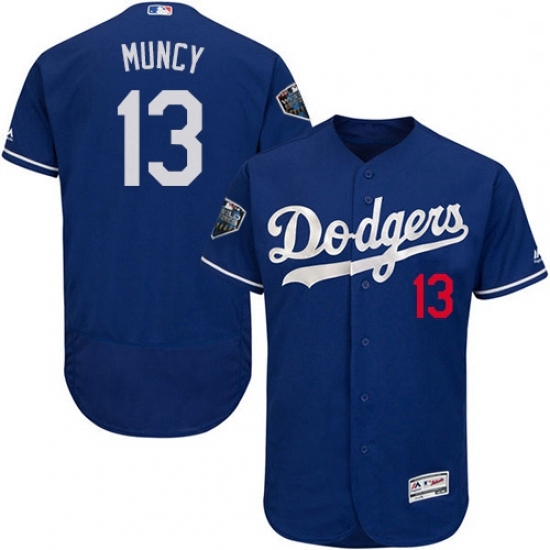Mens Majestic Los Angeles Dodgers 13 Max Muncy Royal Blue Alternate Flex Base Collection 2018 World Series Jersey 2 Mens Majestic Los Angeles Dodgers 13 Max Muncy Royal Blue Alternate Flex Base Collection 2018 World Series Jersey 2
