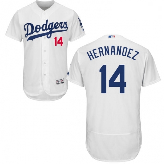 Mens Majestic Los Angeles Dodgers 14 Enrique Hernandez White Home Flex Base Authentic Collection MLB Jersey Mens Majestic Los Angeles Dodgers 14 Enrique Hernandez White Home Flex Base Authentic Collection MLB Jersey