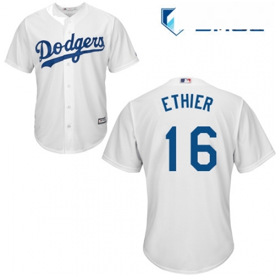 Mens Majestic Los Angeles Dodgers 16 Andre Ethier Replica White Home Cool Base MLB Jersey Mens Majestic Los Angeles Dodgers 16 Andre Ethier Replica White Home Cool Base MLB Jersey