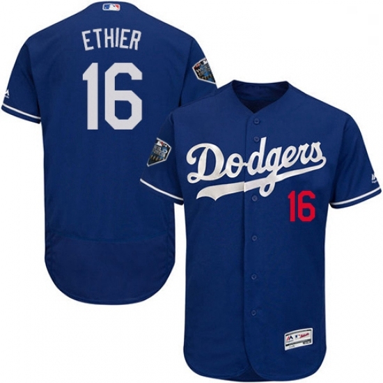 Mens Majestic Los Angeles Dodgers 16 Andre Ethier Royal Blue Flexbase Authentic Collection 2018 World Series Jersey Mens Majestic Los Angeles Dodgers 16 Andre Ethier Royal Blue Flexbase Authentic Collection 2018 World Series Jersey