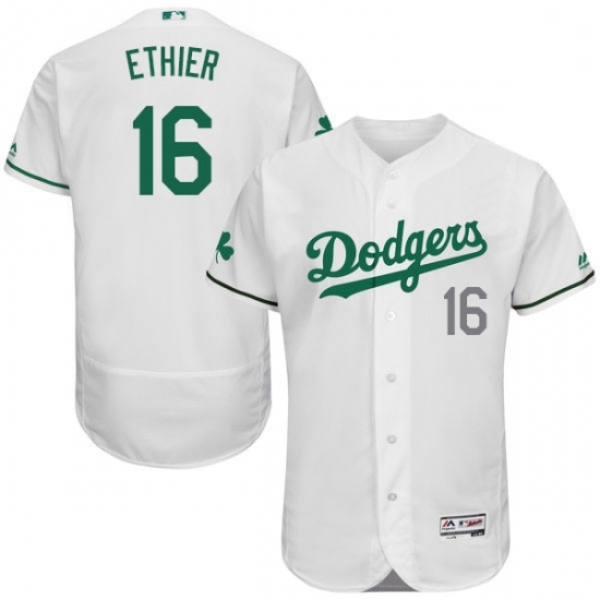 Mens Majestic Los Angeles Dodgers 16 Andre Ethier White Celtic Flexbase Authentic Collection MLB Jersey Mens Majestic Los Angeles Dodgers 16 Andre Ethier White Celtic Flexbase Authentic Collection MLB Jersey