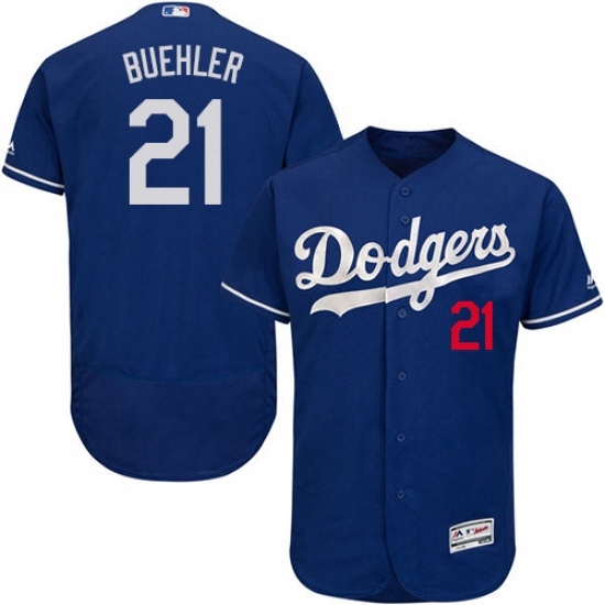 Mens Majestic Los Angeles Dodgers 21 Walker Buehler Royal Blue Flexbase Authentic Collection MLB Jersey Mens Majestic Los Angeles Dodgers 21 Walker Buehler Royal Blue Flexbase Authentic Collection MLB Jersey