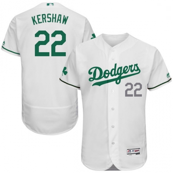 Mens Majestic Los Angeles Dodgers 22 Clayton Kershaw White Celtic Flexbase Authentic Collection MLB Jersey Mens Majestic Los Angeles Dodgers 22 Clayton Kershaw White Celtic Flexbase Authentic Collection MLB Jersey
