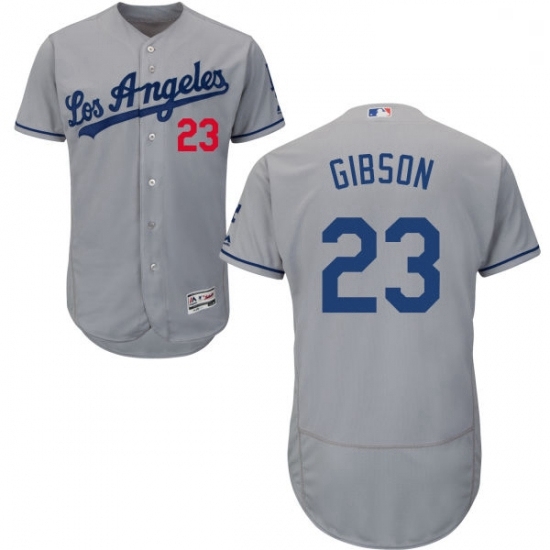 Mens Majestic Los Angeles Dodgers 23 Kirk Gibson Grey Flexbase Authentic Collection MLB Jersey Mens Majestic Los Angeles Dodgers 23 Kirk Gibson Grey Flexbase Authentic Collection MLB Jersey