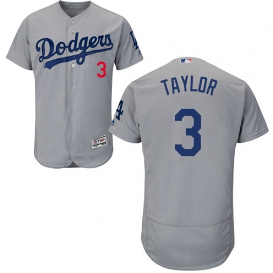 Mens Majestic Los Angeles Dodgers 3 Chris Taylor Gray Alternate Flex Base Authentic Collection MLB Jersey Mens Majestic Los Angeles Dodgers 3 Chris Taylor Gray Alternate Flex Base Authentic Collection MLB Jersey