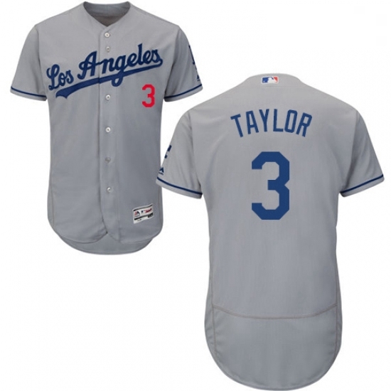 Mens Majestic Los Angeles Dodgers 3 Chris Taylor Grey Flexbase Authentic Collection MLB Jersey Mens Majestic Los Angeles Dodgers 3 Chris Taylor Grey Flexbase Authentic Collection MLB Jersey