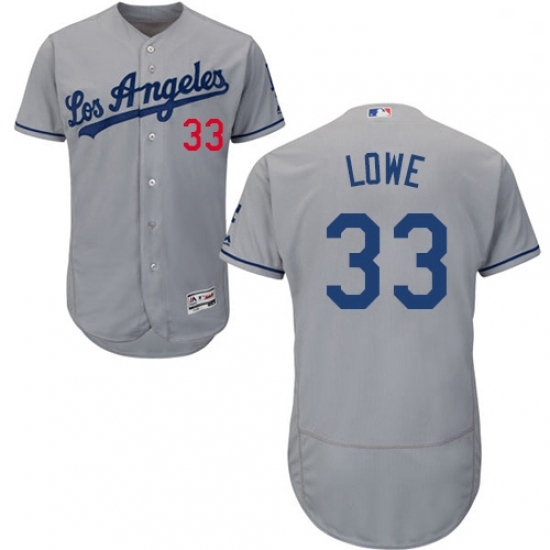 Mens Majestic Los Angeles Dodgers 33 Mark Lowe Grey Road Flex Base Authentic Collection MLB Jersey Mens Majestic Los Angeles Dodgers 33 Mark Lowe Grey Road Flex Base Authentic Collection MLB Jersey
