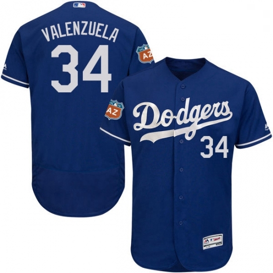 Mens Majestic Los Angeles Dodgers 34 Fernando Valenzuela Royal Blue Flexbase Authentic Collection MLB Jersey Mens Majestic Los Angeles Dodgers 34 Fernando Valenzuela Royal Blue Flexbase Authentic Collection MLB Jersey