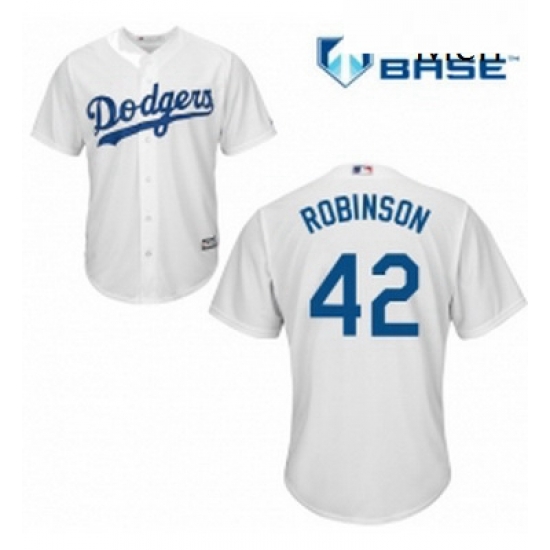 Mens Majestic Los Angeles Dodgers 42 Jackie Robinson Replica White Home Cool Base MLB Jersey Mens Majestic Los Angeles Dodgers 42 Jackie Robinson Replica White Home Cool Base MLB Jersey
