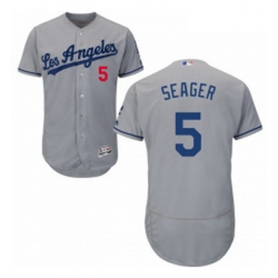 Mens Majestic Los Angeles Dodgers 5 Corey Seager Grey Flexbase Authentic Collection MLB Jersey Mens Majestic Los Angeles Dodgers 5 Corey Seager Grey Flexbase Authentic Collection MLB Jersey