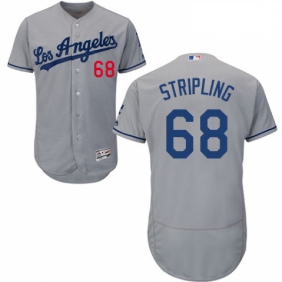 Mens Majestic Los Angeles Dodgers 68 Ross Stripling Grey Road Flex Base Authentic Collection MLB Jersey Mens Majestic Los Angeles Dodgers 68 Ross Stripling Grey Road Flex Base Authentic Collection MLB Jersey