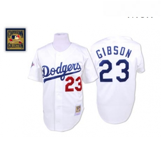 Mens Mitchell and Ness Los Angeles Dodgers 23 Kirk Gibson Replica White Throwback MLB Jersey Mens Mitchell and Ness Los Angeles Dodgers 23 Kirk Gibson Replica White Throwback MLB Jersey