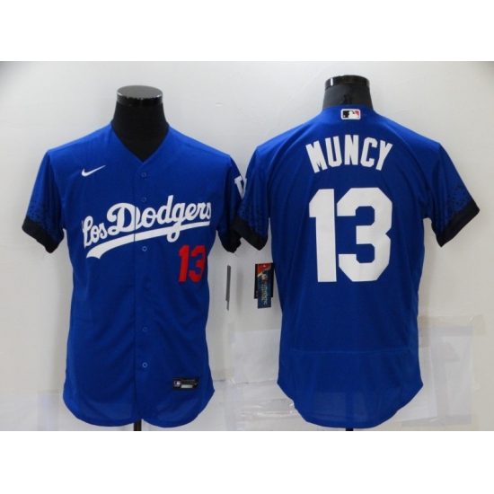 Men's Nike Los Angeles Dodgers #13 Max Muncy Blue Elite City Player Jersey Men's Nike Los Angeles Dodgers #13 Max Muncy Blue Elite City Player Jersey