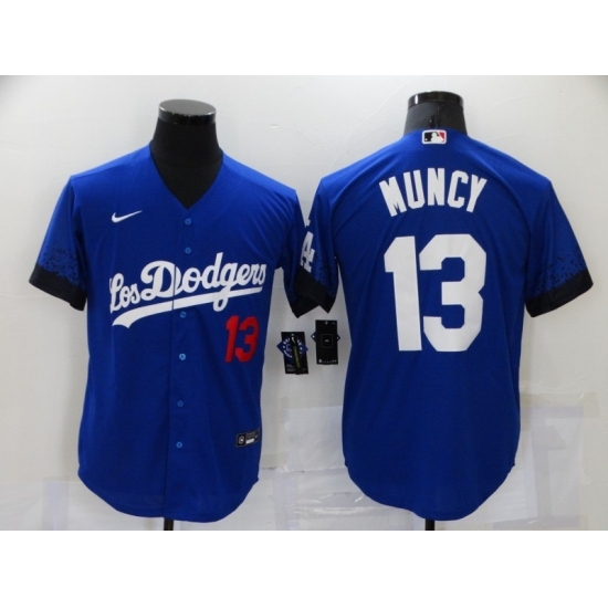 Men's Nike Los Angeles Dodgers #13 Max Muncy Blue Game City Player Jersey Men's Nike Los Angeles Dodgers #13 Max Muncy Blue Game City Player Jersey
