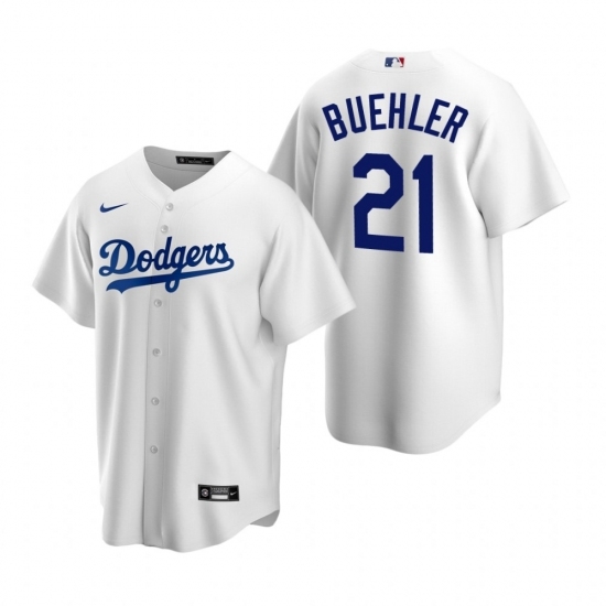 Mens Nike Los Angeles Dodgers 21 Walker Buehler White Home Stitched Baseball Jersey Mens Nike Los Angeles Dodgers 21 Walker Buehler White Home Stitched Baseball Jersey