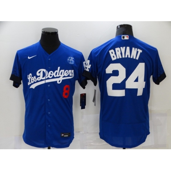 Men's Nike Los Angeles Dodgers #24 Kobe Bryant Blue Elite City Player Jersey Men's Nike Los Angeles Dodgers #24 Kobe Bryant Blue Elite City Player Jersey