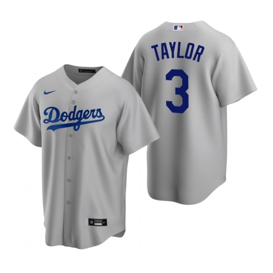Mens Nike Los Angeles Dodgers 3 Chris Taylor Gray Alternate Stitched Baseball Jersey Mens Nike Los Angeles Dodgers 3 Chris Taylor Gray Alternate Stitched Baseball Jersey
