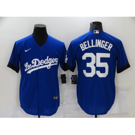 Men's Nike Los Angeles Dodgers #35 Cody Bellinger Blue Cool Base Player Jersey Men's Nike Los Angeles Dodgers #35 Cody Bellinger Blue Cool Base Player Jersey