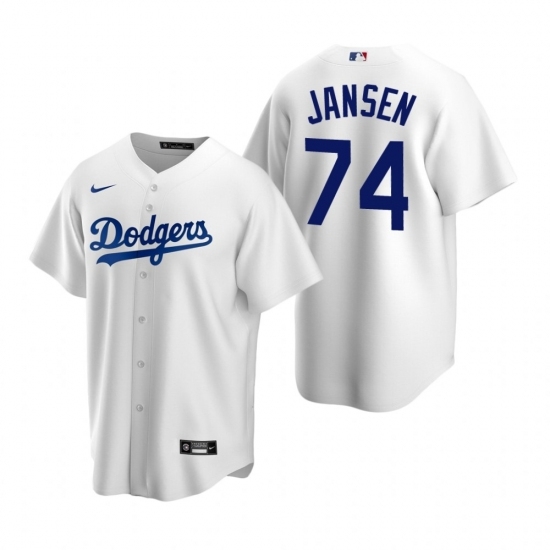 Mens Nike Los Angeles Dodgers 74 Kenley Jansen White Home Stitched Baseball Jerse Mens Nike Los Angeles Dodgers 74 Kenley Jansen White Home Stitched Baseball Jerse