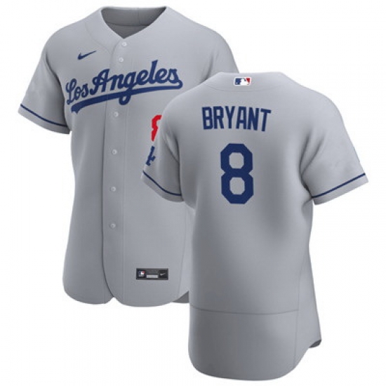 Nike Dodgers 8 Kobe Bryant Gray Flexbase Jersey Nike Dodgers 8 Kobe Bryant Gray Flexbase Jersey