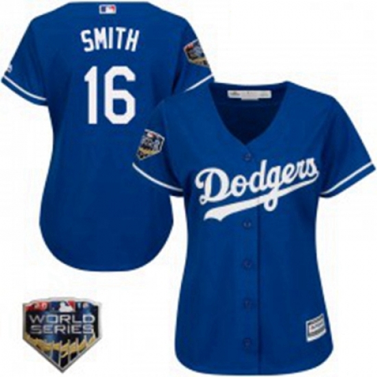 Will Smith Womens Los Angeles Dodgers Royal Replica Cool Base Alternate 2018 World Series Jersey Majestic Will Smith Womens Los Angeles Dodgers Royal Replica Cool Base Alternate 2018 World Series Jersey Majestic