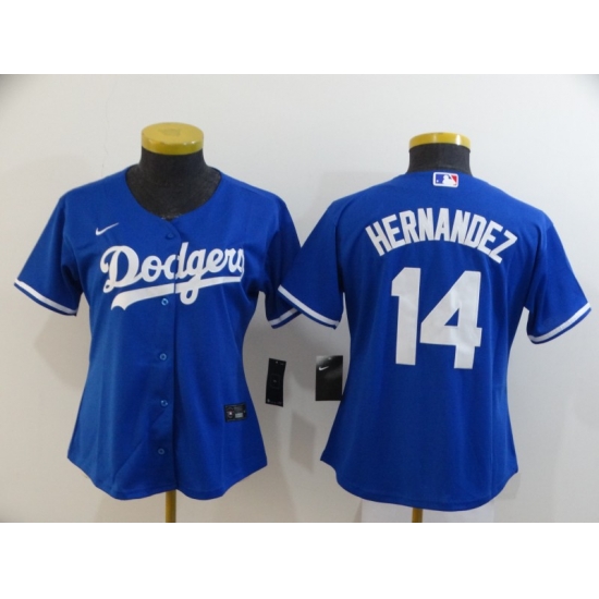 Women Dodgers 14 Enrique Hernandez Royal Women 2020 Nike Cool Base Jersey Women Dodgers 14 Enrique Hernandez Royal Women 2020 Nike Cool Base Jersey