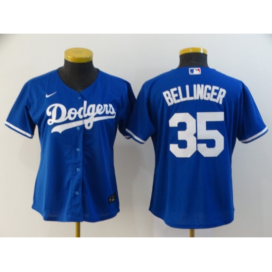 Women Dodgers 35 Cody Bellinger Royal Women 2020 Nike Cool Base Jersey Women Dodgers 35 Cody Bellinger Royal Women 2020 Nike Cool Base Jersey