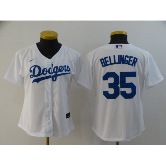 Women Dodgers 35 Cody Bellinger White Women 2020 Nike Cool Base Jersey Women Dodgers 35 Cody Bellinger White Women 2020 Nike Cool Base Jersey