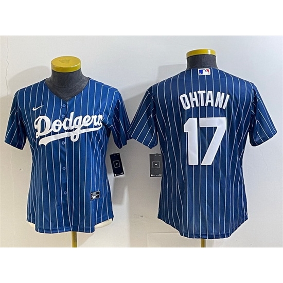 Women Los Angeles Dodgers 17 Shohei Ohtani Navy Stitched Jersey 28Run Small 29 Women Los Angeles Dodgers 17 Shohei Ohtani Navy Stitched Jersey 28Run Small 29