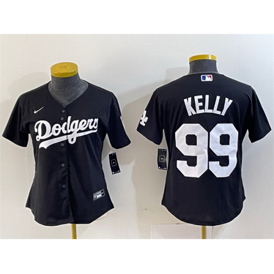 Women Los Angeles Dodgers 99 Joe Kelly Black Stitched Jersey Women Los Angeles Dodgers 99 Joe Kelly Black Stitched Jersey