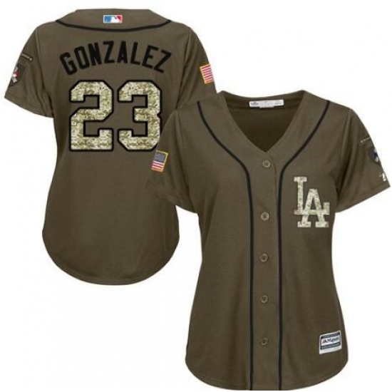 Women Los Angeles Dodgers Adrian Gonzalez Green Authentic Majestic Salute to Service MLB Jersey Women Los Angeles Dodgers Adrian Gonzalez Green Authentic Majestic Salute to Service MLB Jersey