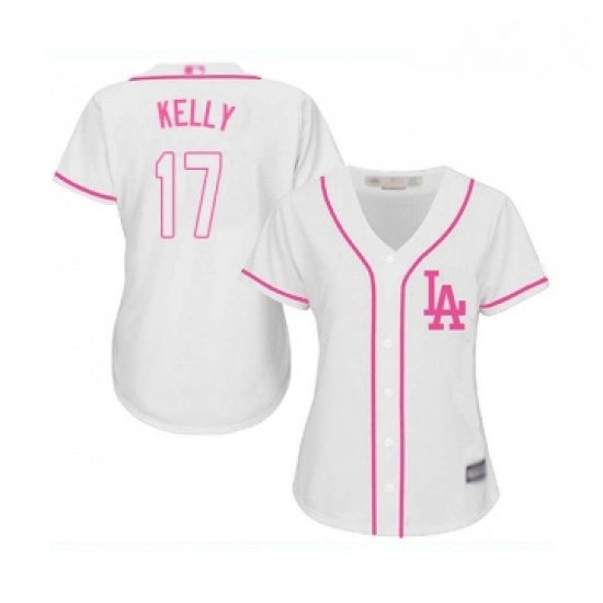 Womens Los Angeles Dodgers 17 Joe Kelly Authentic White Fashion Cool Base Baseball Jersey Womens Los Angeles Dodgers 17 Joe Kelly Authentic White Fashion Cool Base Baseball Jersey