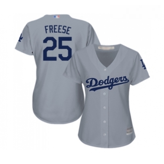 Womens Los Angeles Dodgers 25 David Freese Authentic Grey Road Cool Base Baseball Jersey Womens Los Angeles Dodgers 25 David Freese Authentic Grey Road Cool Base Baseball Jersey