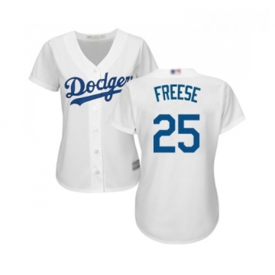 Womens Los Angeles Dodgers 25 David Freese Authentic White Home Cool Base Baseball Jersey Womens Los Angeles Dodgers 25 David Freese Authentic White Home Cool Base Baseball Jersey