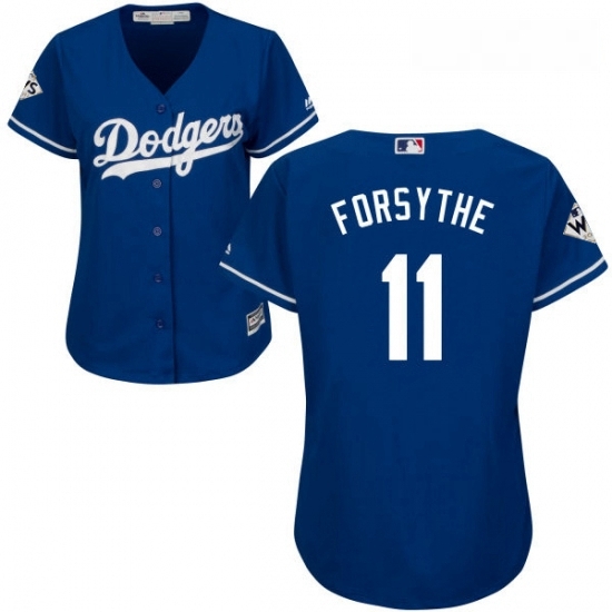 Womens Majestic Los Angeles Dodgers 11 Logan Forsythe Replica Royal Blue Alternate 2017 World Series Bound Cool Base MLB Jersey Womens Majestic Los Angeles Dodgers 11 Logan Forsythe Replica Royal Blue Alternate 2017 World Series Bound Cool Base MLB Jersey