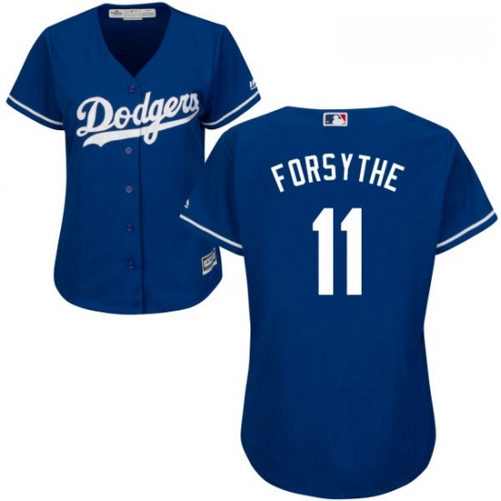 Womens Majestic Los Angeles Dodgers 11 Logan Forsythe Replica Royal Blue Alternate Cool Base MLB Jersey Womens Majestic Los Angeles Dodgers 11 Logan Forsythe Replica Royal Blue Alternate Cool Base MLB Jersey