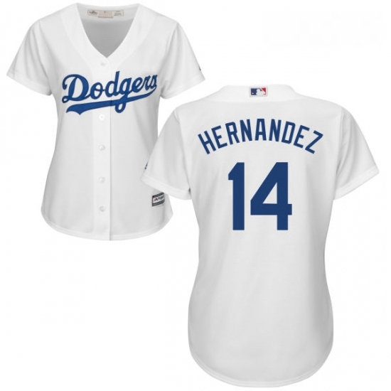Womens Majestic Los Angeles Dodgers 14 Enrique Hernandez Replica White Home Cool Base MLB Jersey Womens Majestic Los Angeles Dodgers 14 Enrique Hernandez Replica White Home Cool Base MLB Jersey
