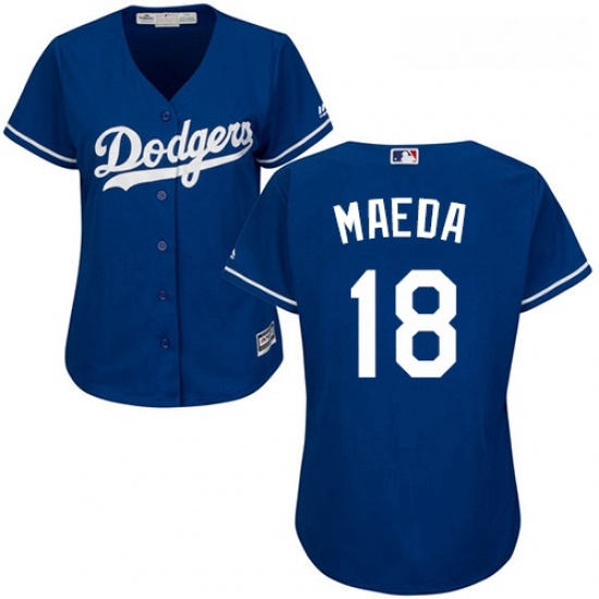 Womens Majestic Los Angeles Dodgers 18 Kenta Maeda Authentic Royal Blue Alternate Cool Base MLB Jersey Womens Majestic Los Angeles Dodgers 18 Kenta Maeda Authentic Royal Blue Alternate Cool Base MLB Jersey