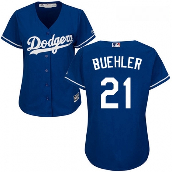 Womens Majestic Los Angeles Dodgers 21 Walker Buehler Authentic Royal Blue MLB Jersey Womens Majestic Los Angeles Dodgers 21 Walker Buehler Authentic Royal Blue MLB Jersey