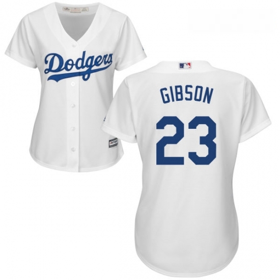 Womens Majestic Los Angeles Dodgers 23 Kirk Gibson Authentic White Home Cool Base MLB Jersey Womens Majestic Los Angeles Dodgers 23 Kirk Gibson Authentic White Home Cool Base MLB Jersey