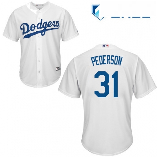 Womens Majestic Los Angeles Dodgers 31 Joc Pederson Authentic White Home Cool Base MLB Jersey Womens Majestic Los Angeles Dodgers 31 Joc Pederson Authentic White Home Cool Base MLB Jersey