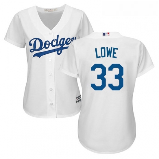 Womens Majestic Los Angeles Dodgers 33 Mark Lowe Replica White Home Cool Base MLB Jersey Womens Majestic Los Angeles Dodgers 33 Mark Lowe Replica White Home Cool Base MLB Jersey
