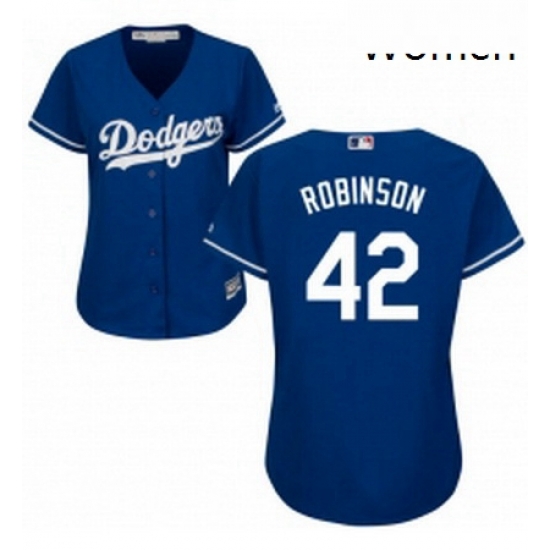 Womens Majestic Los Angeles Dodgers 42 Jackie Robinson Authentic Royal Blue Alternate Cool Base MLB Jersey Womens Majestic Los Angeles Dodgers 42 Jackie Robinson Authentic Royal Blue Alternate Cool Base MLB Jersey