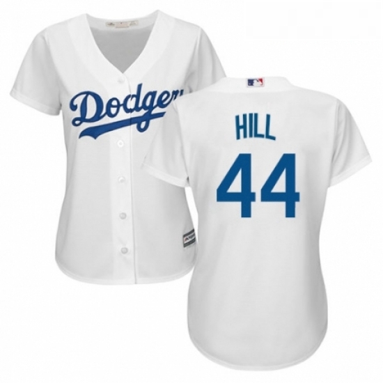 Womens Majestic Los Angeles Dodgers 44 Rich Hill Authentic White Home Cool Base MLB Jersey Womens Majestic Los Angeles Dodgers 44 Rich Hill Authentic White Home Cool Base MLB Jersey