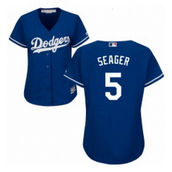 Womens Majestic Los Angeles Dodgers 5 Corey Seager Authentic Royal Blue Alternate Cool Base MLB Jersey Womens Majestic Los Angeles Dodgers 5 Corey Seager Authentic Royal Blue Alternate Cool Base MLB Jersey