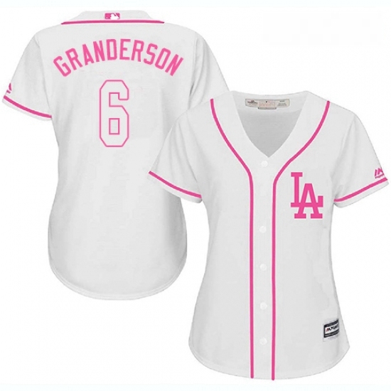Womens Majestic Los Angeles Dodgers 6 Curtis Granderson Authentic White Fashion Cool Base MLB Jersey Womens Majestic Los Angeles Dodgers 6 Curtis Granderson Authentic White Fashion Cool Base MLB Jersey