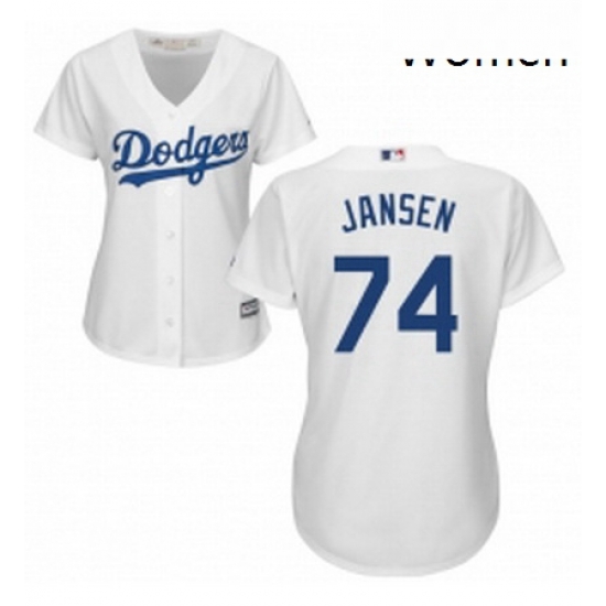Womens Majestic Los Angeles Dodgers 74 Kenley Jansen Authentic White Home Cool Base MLB Jersey Womens Majestic Los Angeles Dodgers 74 Kenley Jansen Authentic White Home Cool Base MLB Jersey